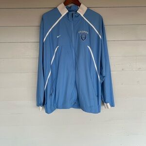 Nike Blue and White Men's Windbreaker